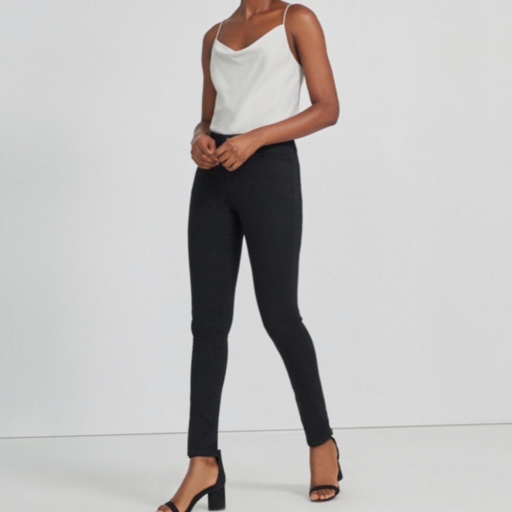 •J Brand• Black Maria high rise skinny jeans